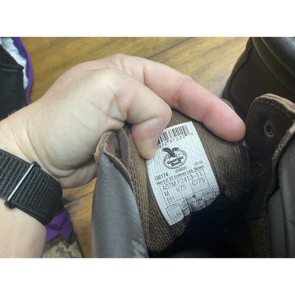 Georgia Boot Oiler G6174 Waterproof Steel Toe Work Boots Mens Size 11.5M - Picture 9 of 10